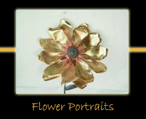 flower portraits steel brass bronze sculptures by canadian sculptor hilary clark cole