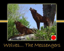 wolves the messengers steel sculpture by canadian sculptor hilary clark cole